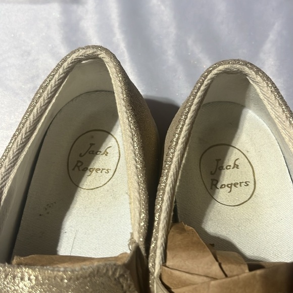Jack Rogers Gold Tucker Slip-on Sneakers size 8 - Picture 3 of 4